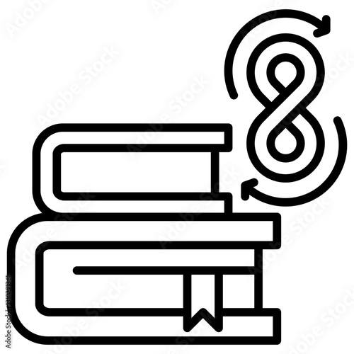 Lifelong Learning Line Icon