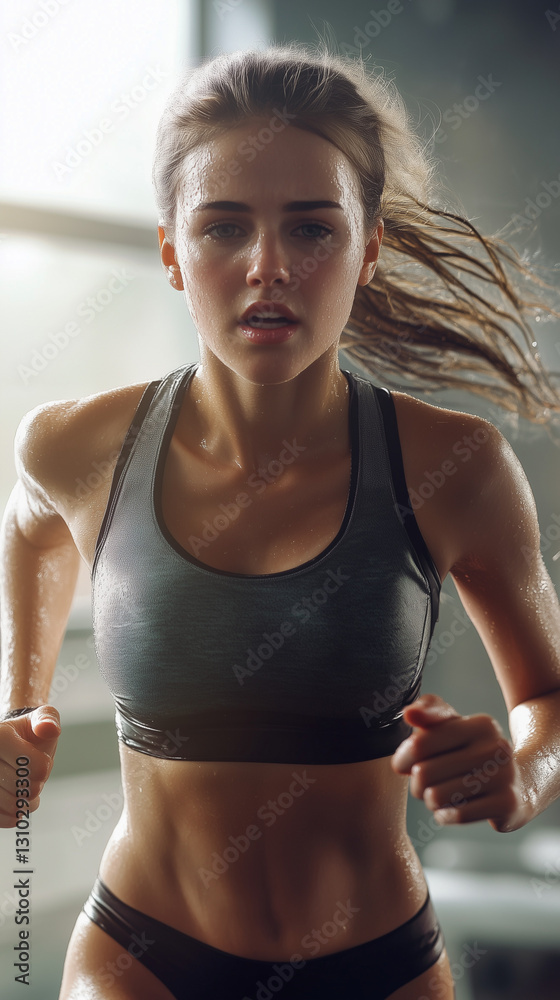 Fototapeta premium sport, gym, fitness, schweiß, schweiss, schwitzen, abnehmen, diät, auspowern, wasserhaushalt, frau, wasser, schönheit, gesicht, feucht, dusche, feucht, nass, schwitzen, rain, haar, leute, platsch, ha