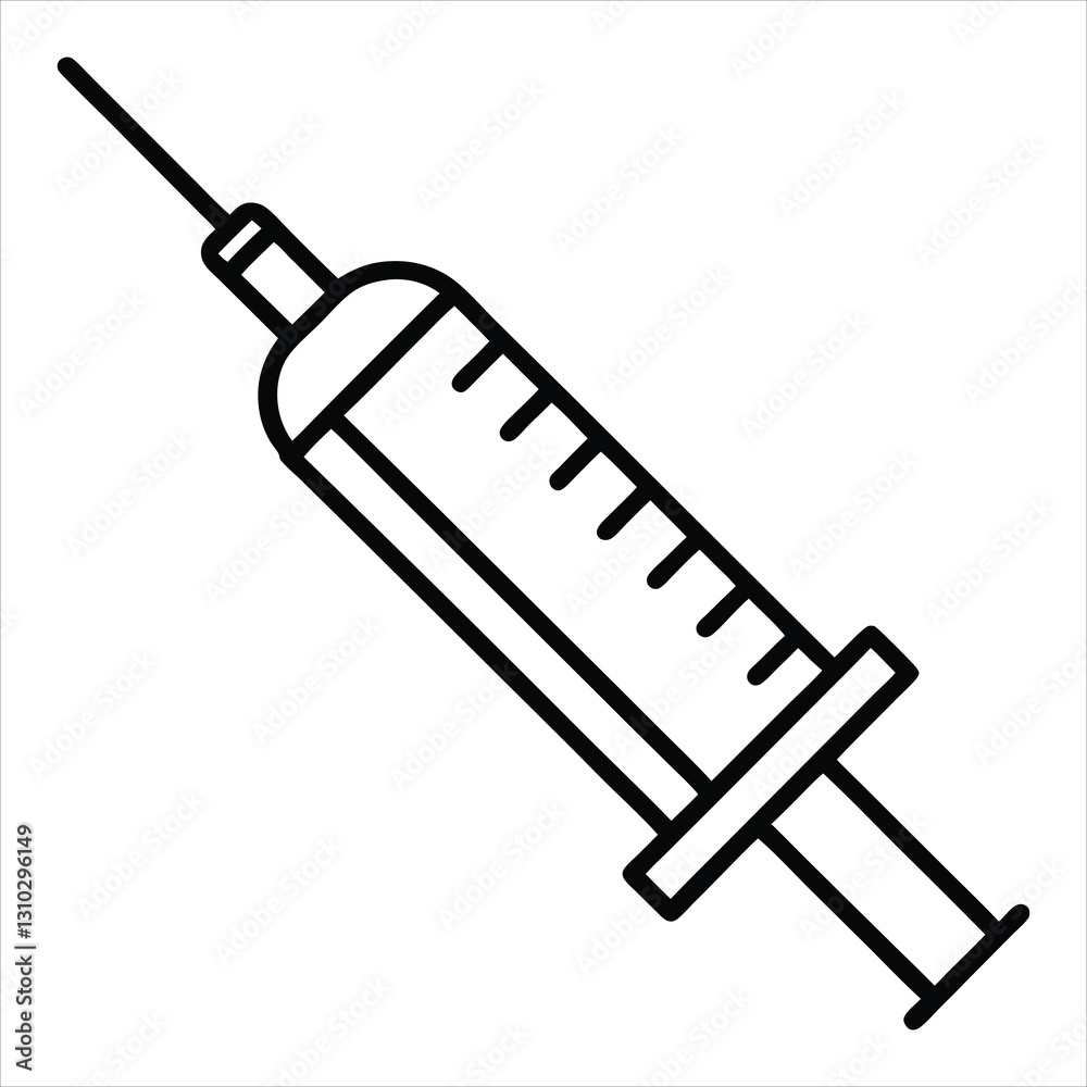 vaccine solid icon on white background vaccine solid icon on white background