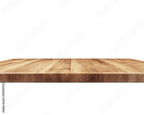 Wallpaper Mural Empty Light Brown Wooden Table Top Isolated On Transparent Background, PNG Torontodigital.ca
