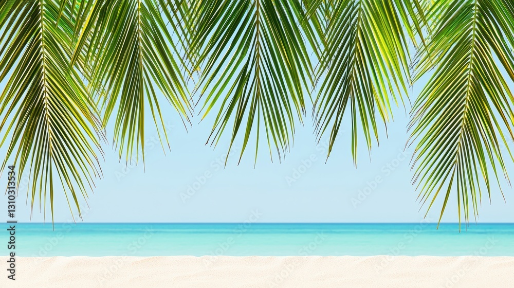 Relaxing beach scene with palm trees tropical ocean view nature photography paradise environment Relaxing beach scene with palm trees tropical ocean view nature photography paradise environment