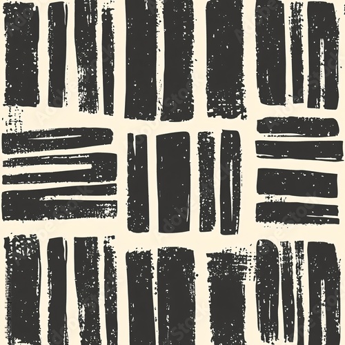 Professional Hand-Drawn Seamless Repeating Pattern with Line for Creative Uses