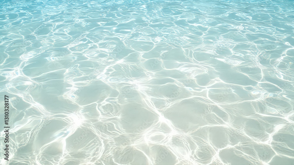 Abstract Rippling Turquoise Water with Sunlight Reflections Abstract Rippling Turquoise Water with Sunlight Reflections