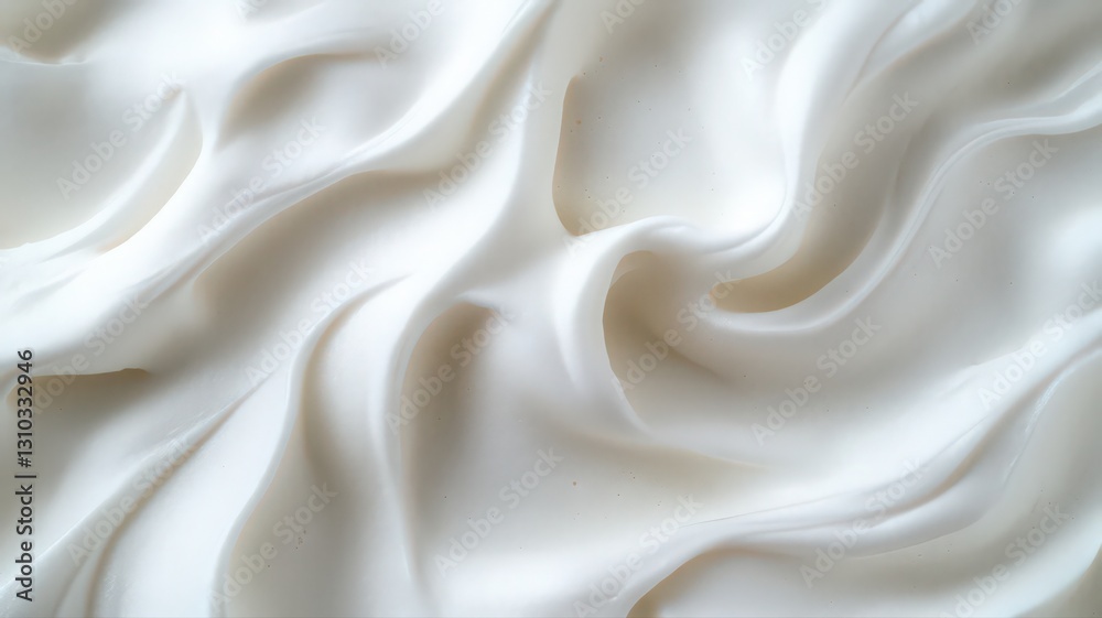 Swirling White Cream Texture Background Swirling White Cream Texture Background