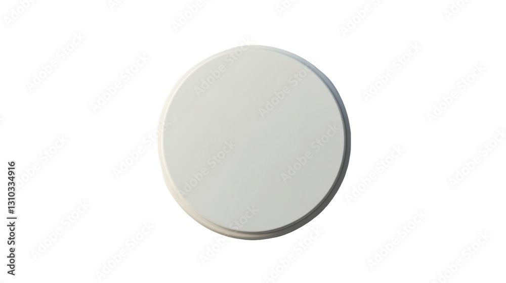 White Circular Disc on Transparent Background, PNG White Circular Disc on Transparent Background, PNG