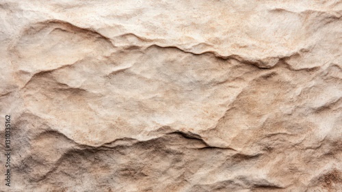 Beige Stone Texture with Undulating Surface and Variations in Tone