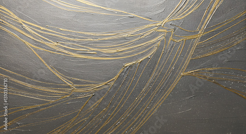 Subtle warm gray and pearlescent gold abstract canvas with intricate linear mesh designs and a premium business appeal