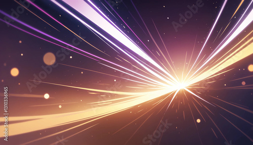 Abstract Blast Excitement Explosion Lightning Bolt Starburst Background