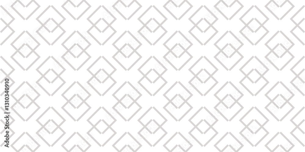 Subtle vector abstract geometric pattern with linear shapes, outline rhombuses, diamonds. Stylish minimal white and gray geo texture. Modern minimalist background. Repeated design for decor, wallpaper Subtle vector abstract geometric pattern with linear shapes, outline rhombuses, diamonds. Stylish minimal white and gray geo texture. Modern minimalist background. Repeated design for decor, wallpaper
