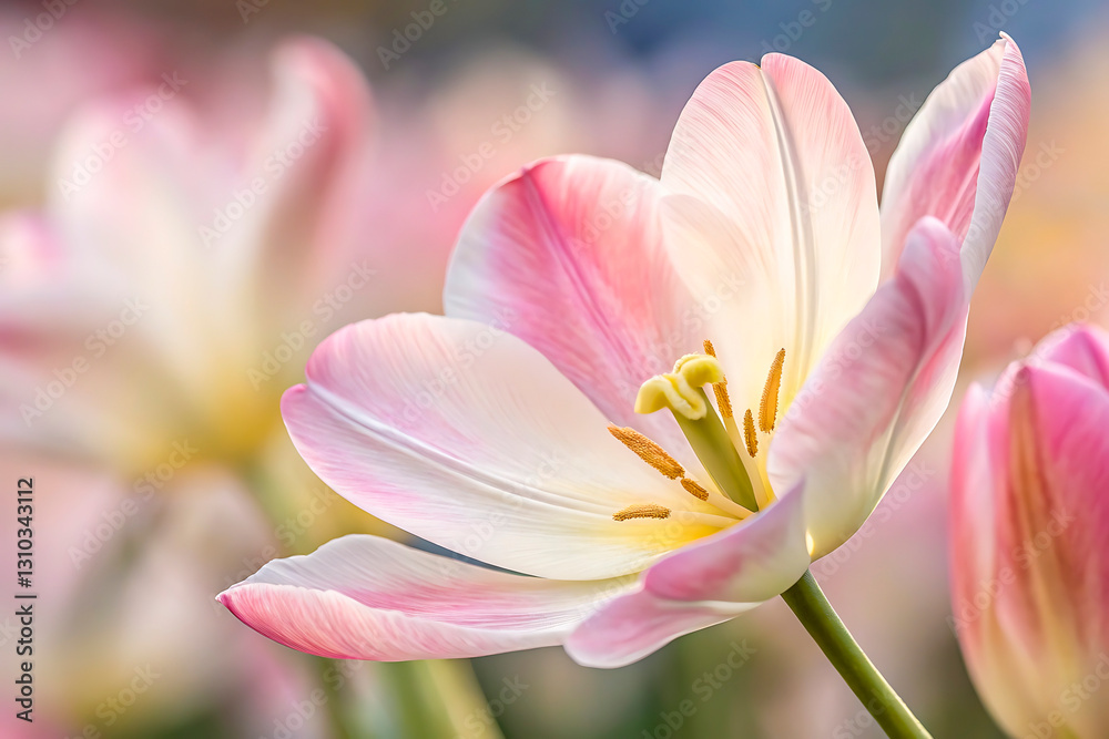 The Captivating Beauty of a Tulip Flower in the Heart of Nature The Captivating Beauty of a Tulip Flower in the Heart of Nature