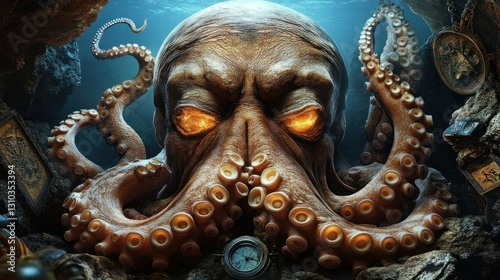 Underwater Kraken Treasure Cave photo