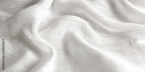 Wallpaper Mural Closeup image of white cloth with waves on a white background Torontodigital.ca