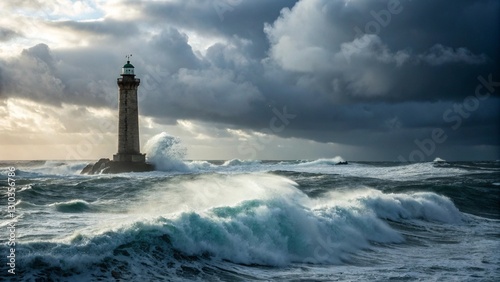 lighthouse at night