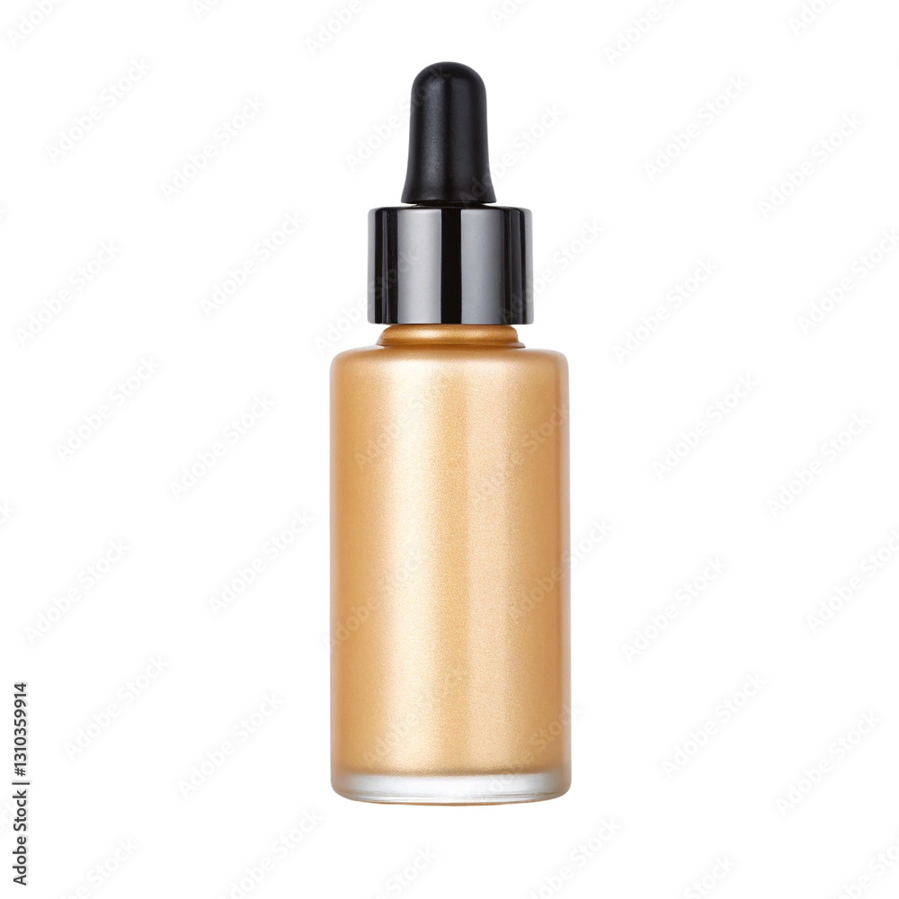 Serum bottle with a dropper on a white background. Serum bottle with a dropper on a white background.