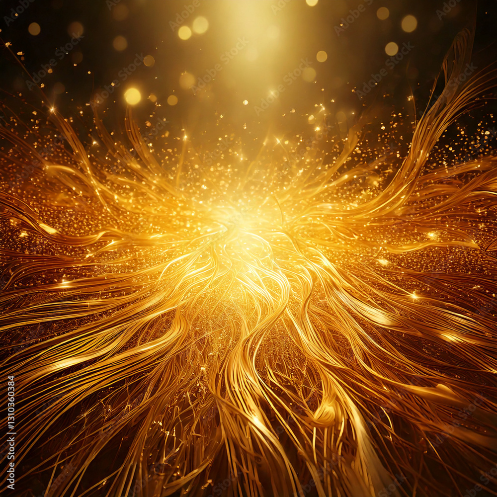 Fototapeta premium Golden abstract background