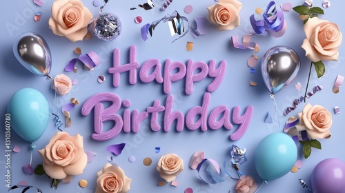 Celebrate elegant birthday festivities home card design festive atmosphere cheerful perspective joyful concepts