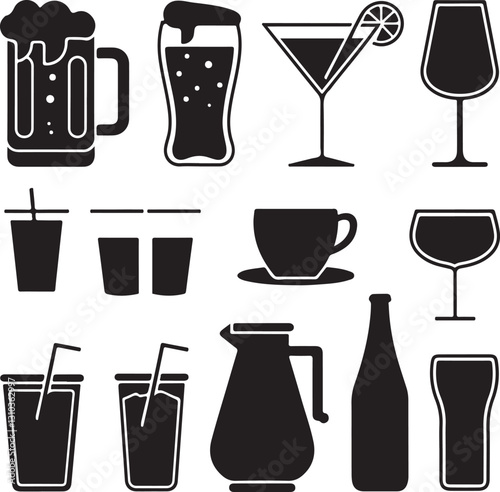 set of drinks