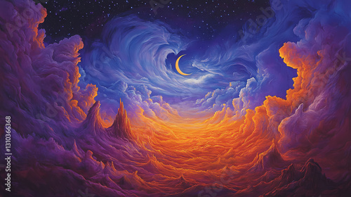 distant swirling uncharted planet
