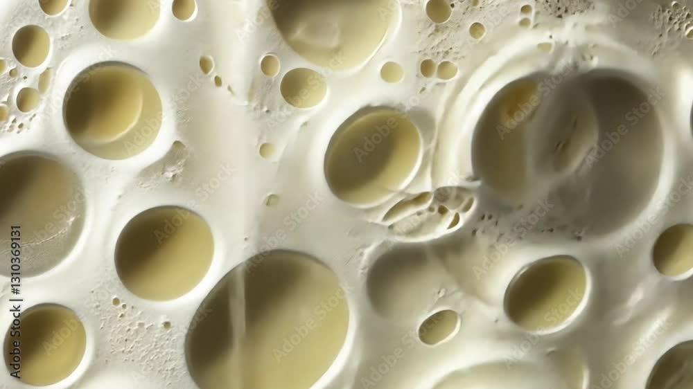Abstract Bubbles Texture: Creamy, Beige, and Holey Surface Abstract Bubbles Texture: Creamy, Beige, and Holey Surface