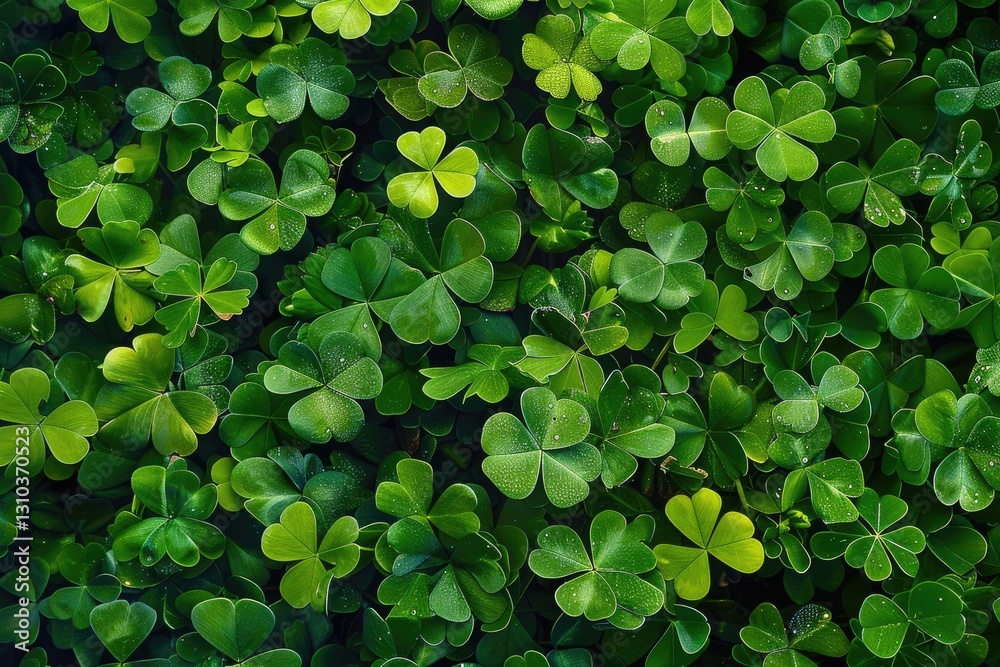 custom made wallpaper toronto digitalA rich, deep green clover patch forming a vibrant background for seasonal and festive themes