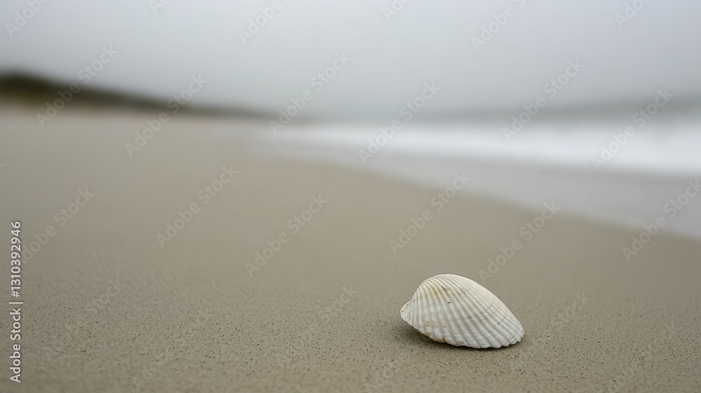 Seashell discovery on sandy beach coastal environment nature photography tranquil viewpoint Seashell discovery on sandy beach coastal environment nature photography tranquil viewpoint