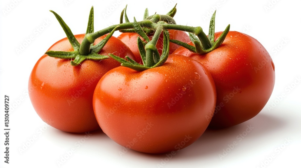 Fresh and vibrant red tomatoes showcasing nature's palette of flavor Fresh and vibrant red tomatoes showcasing nature's palette of flavor