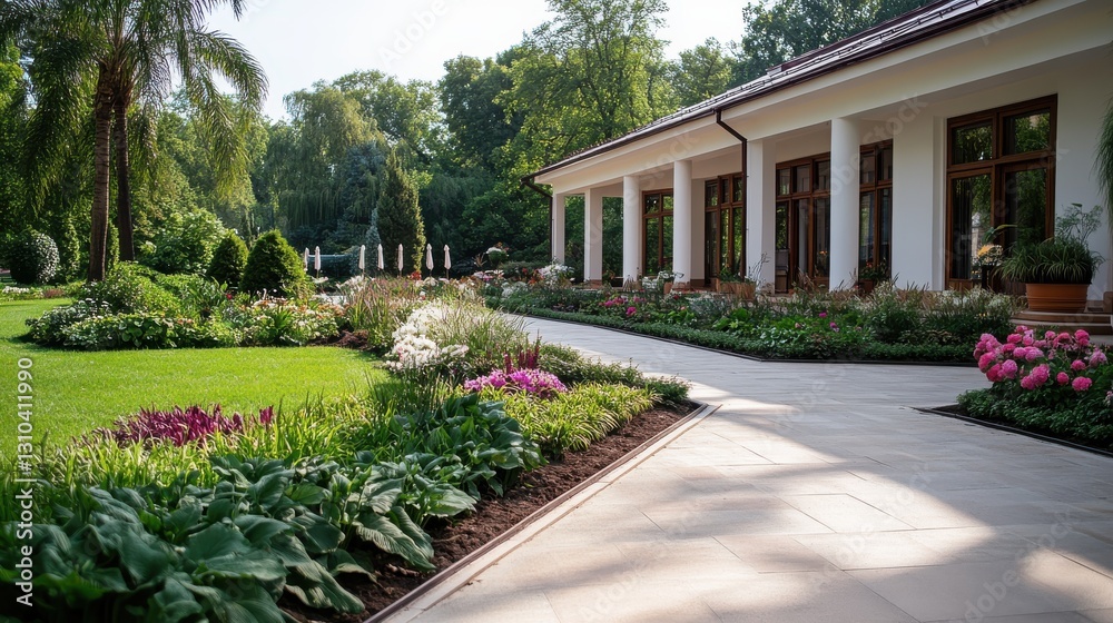 Naklejka premium Captivating weddings unfold in the serene beauty of Taurian Garden Greenhouse