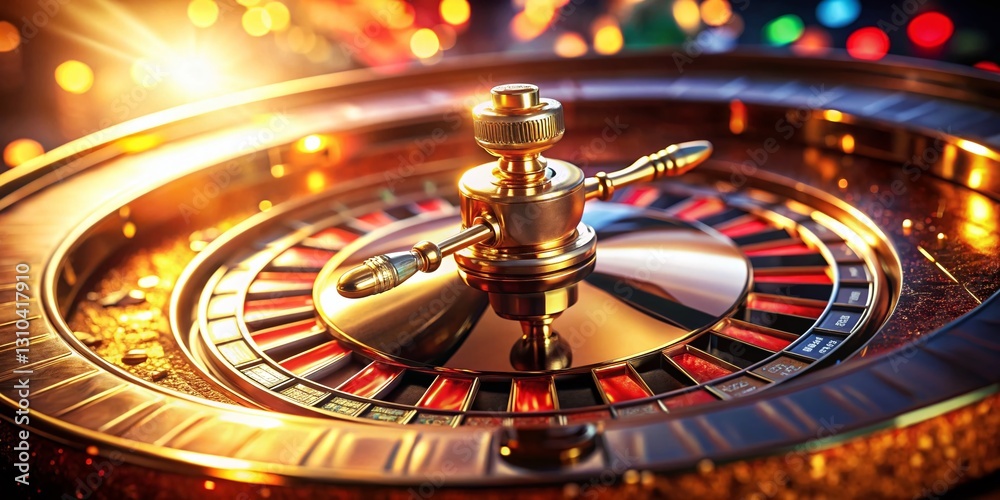 Dramatic Casino Roulette Wheel Close-Up: High-Stakes Gambling, Fortune, Risk, Chance, Luxury Dramatic Casino Roulette Wheel Close-Up: High-Stakes Gambling, Fortune, Risk, Chance, Luxury