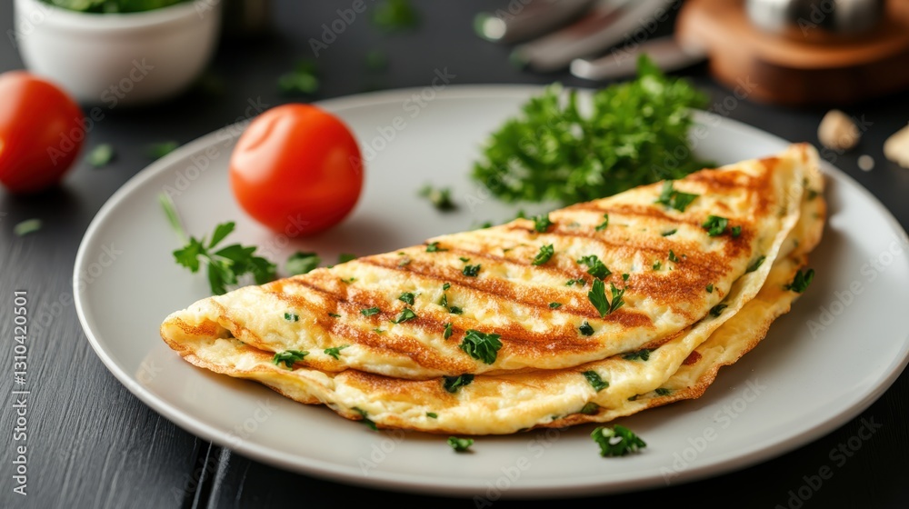 Delightful spinach and feta omelette with toasted sourdough bread Delightful spinach and feta omelette with toasted sourdough bread