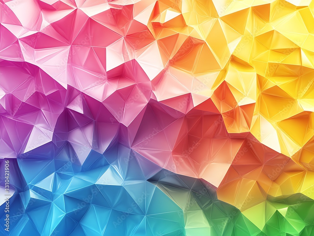 Vibrant geometric background in mesmerizing colors showcasing a blend of pink blue green and yellow hues : Generative AI Vibrant geometric background in mesmerizing colors showcasing a blend of pink blue green and yellow hues : Generative AI
