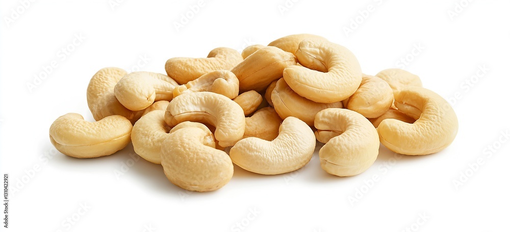Fototapeta premium Raw Cashew Nuts Natural Healthy Snack Rich in Nutrients and Flavor : Generative AI