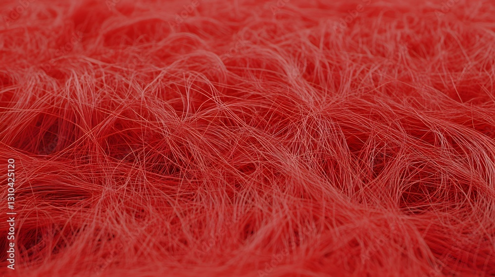Obraz premium Abstract Red Hair Texture Background AI Generated