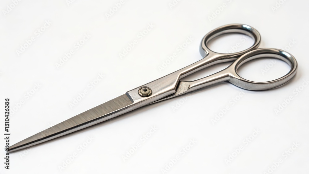 Metal Scissors on White Background Metal Scissors on White Background