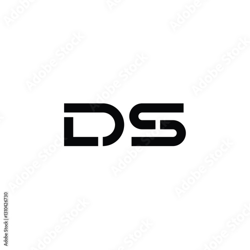 Free Download DS monogram logo design letter text name symbol monochrome logotype alphabet character simple logo - GFXLoad