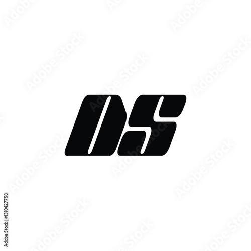 Free Download DS monogram logo design letter text name symbol monochrome logotype alphabet character simple logo - GFXLoad