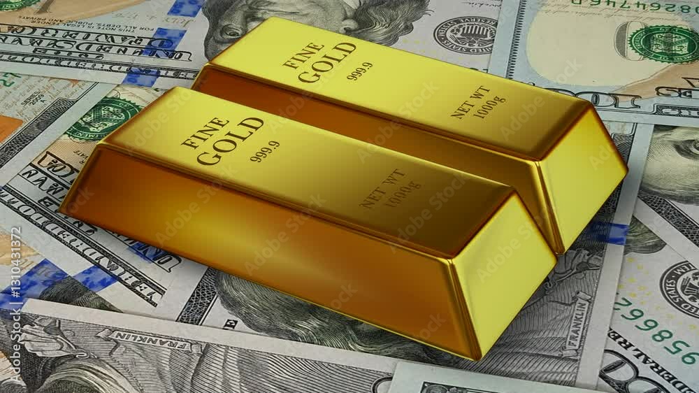 Rotation of Gold Bars, 100 Dollar Bills, Exclusive, Background, Looped
Rotation of Gold Bars, 100 Dollar Bills, Exclusive, Background, Looped