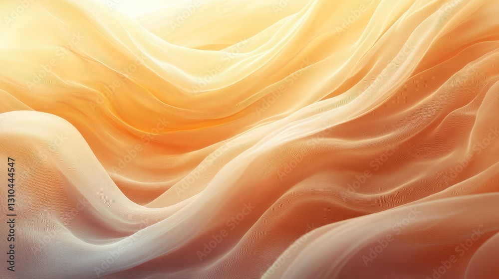Golden Fabric Drape, Sunlight, Abstract Golden Fabric Drape, Sunlight, Abstract