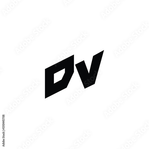 Free Download DV monogram logo design letter text name symbol monochrome logotype alphabet character simple logo - GFXLoad