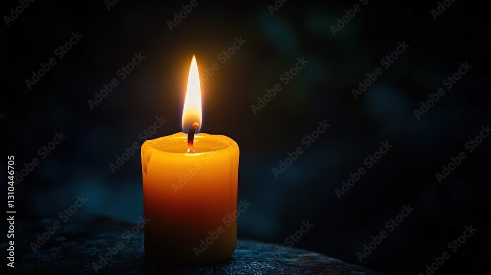 Candle burning during meditation quiet room photography tranquil ambiance close-up mindfulness concept Candle burning during meditation quiet room photography tranquil ambiance close-up mindfulness concept