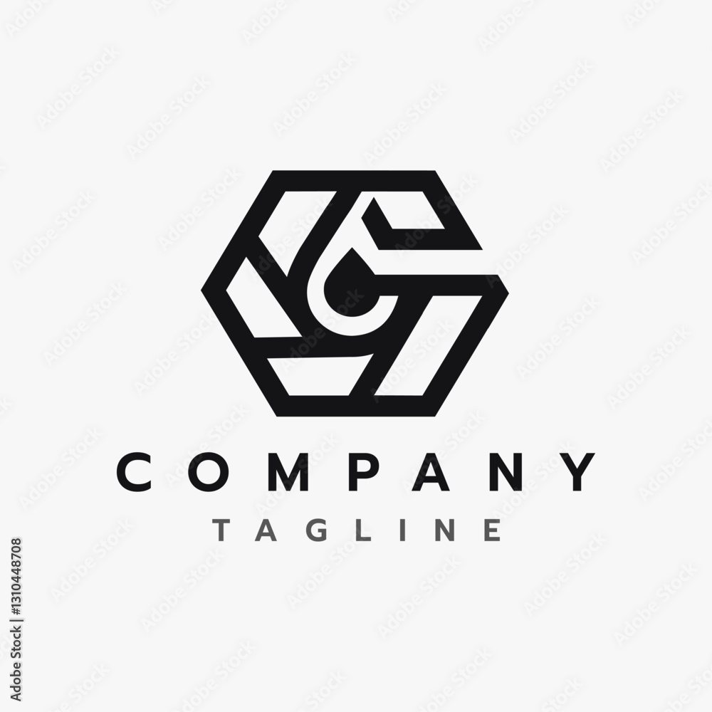 Letter G Drop Water, Oil Droplet Initial Monogram Logo Design Letter G Drop Water, Oil Droplet Initial Monogram Logo Design