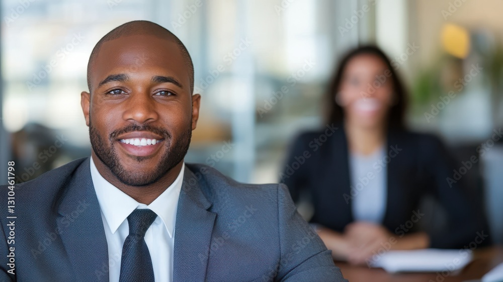Professional engagement in modern office during job interview process
