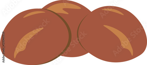 Illustration of Brown Cookies
