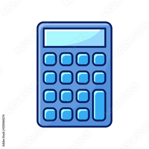 flat design calculator vector icon