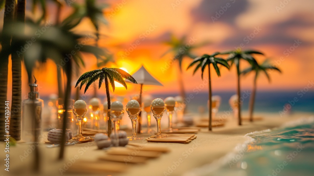 Obraz premium Professional image of assorted ice cream balls and pearls