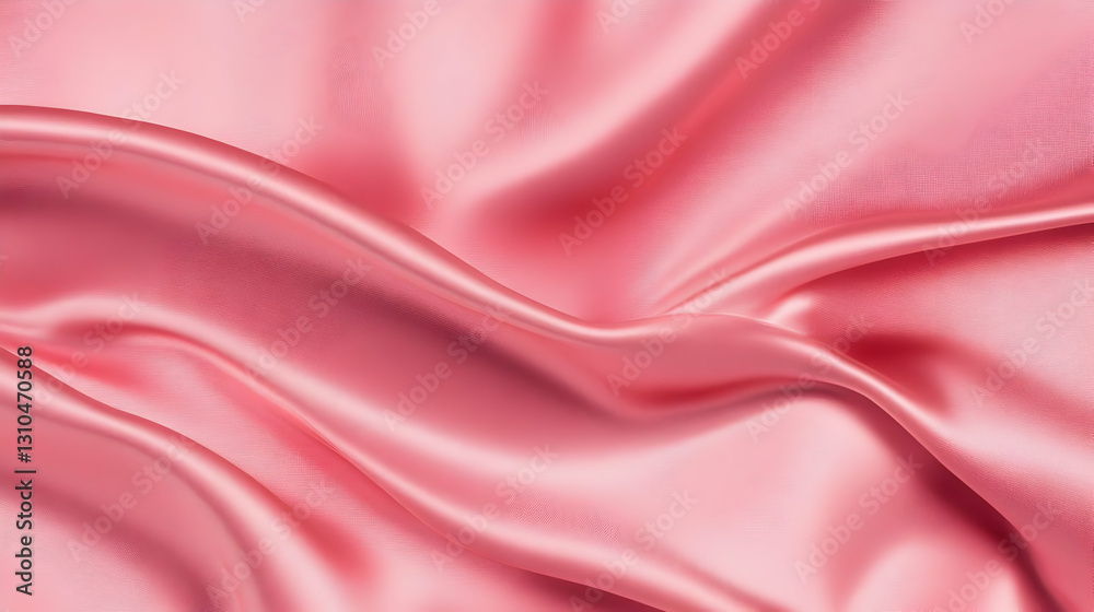 Fototapeta premium Pink Satin Fabric Texture Background