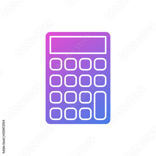 flat design calculator vector icon