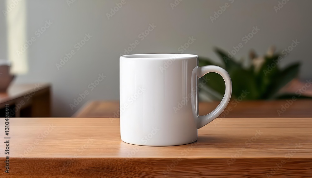 Minimalist White Mug Mockup on Rustic Wooden Table A Serene Scene Embracing Simplicity and Elegance in a Natural Setting Minimalist White Mug Mockup on Rustic Wooden Table A Serene Scene Embracing Simplicity and Elegance in a Natural Setting
