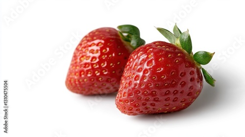 Wallpaper Mural Perfectly fresh strawberries on a clean white background for culinary delights Torontodigital.ca