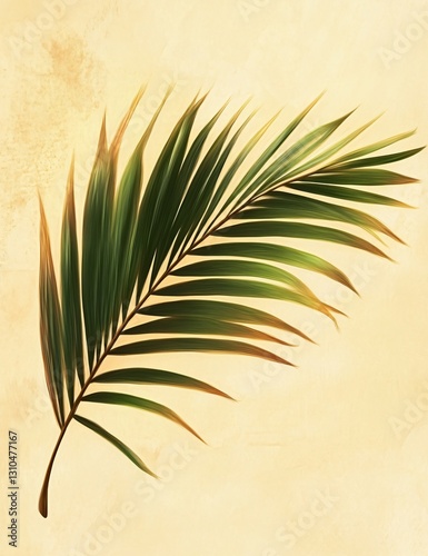 Professional Arecaceae palm tree leaf image for design projects