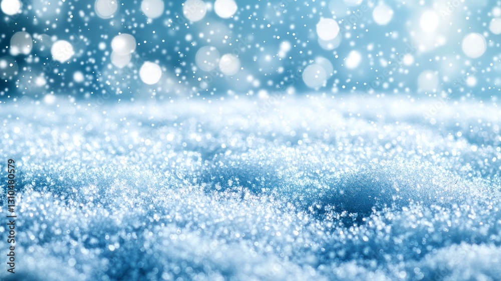 Winter snow blanket, soft focus, bokeh background Winter snow blanket, soft focus, bokeh background